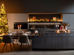 Wega: una cocina convivial vestida de luz para las fiestas