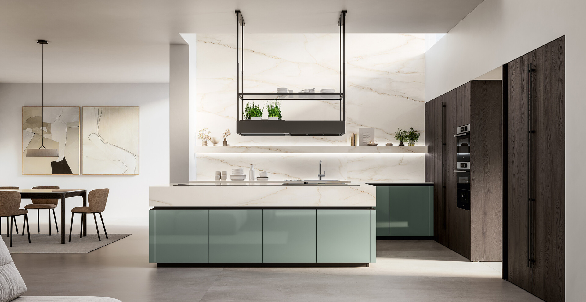 Time modern island kitchen