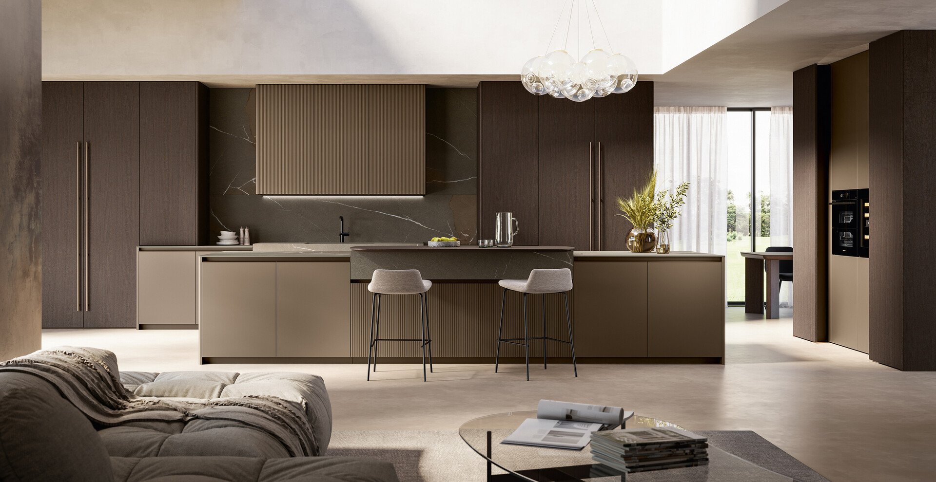 Time modern linear kitchen