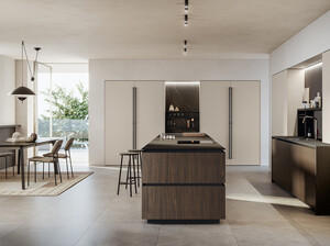 Cucina e living coordinati con mobili su misura Arredo3