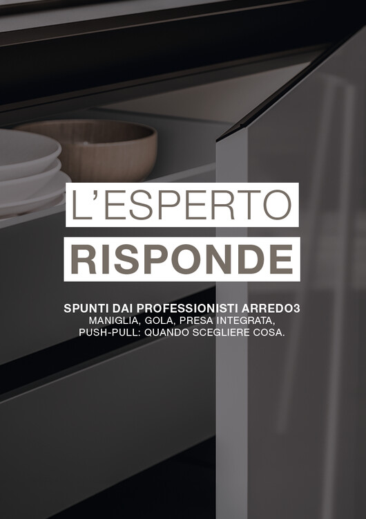 Maniglia o gola in cucina? Guida ai sistemi di apertura